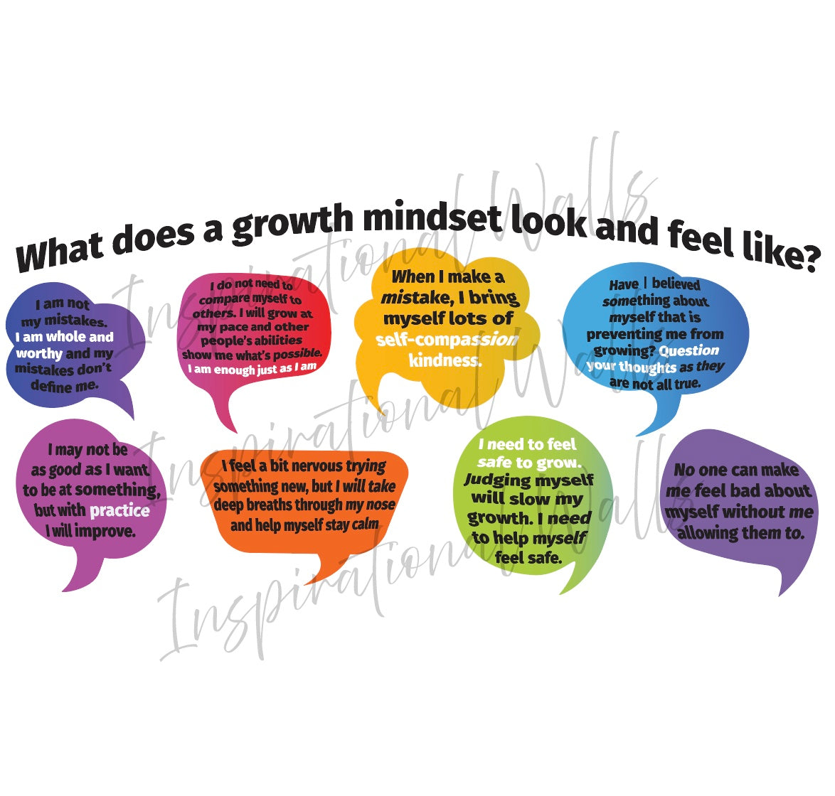 Growth Mindset Decals